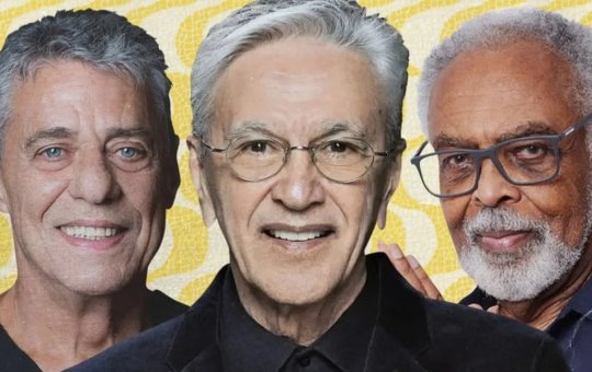 Chico, Gil e Caetano confirmam participação em manifestação no Rio de Janeiro contra a PEC da Blindagem