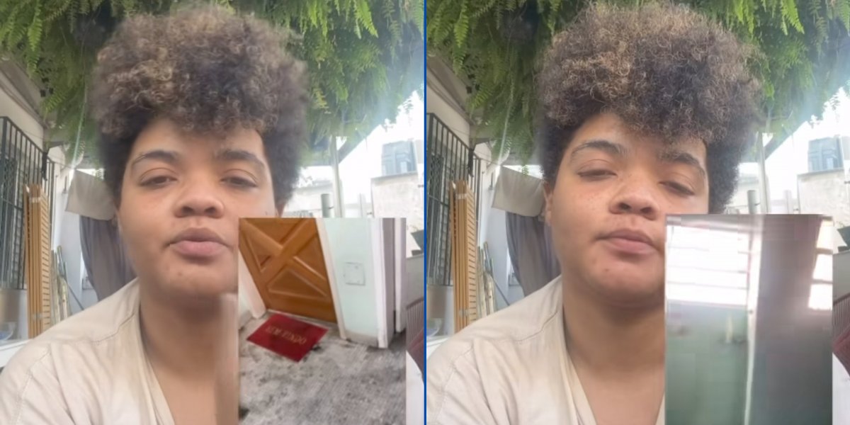 Momento da gravação do vídeo feito por Edyelle