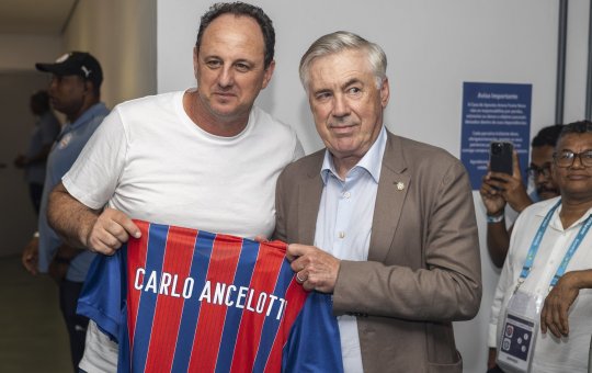 Após convocar Jean Lucas, Ancelotti voltará a Fonte Nova para assistir outro jogo do Bahia