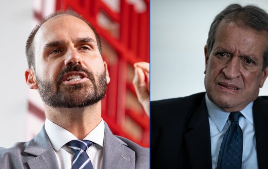 Eduardo Bolsonaro rebate críticas do presidente do PL e afirma que a direita precisa ser "resgatada"