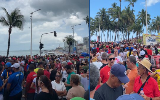 Em Salvador, manifestantes saem às ruas para protestar contra PEC da Blindagem