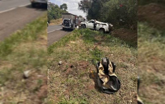 Criança de dois anos morre em acidente após cadeirinha ser ejetada do carro