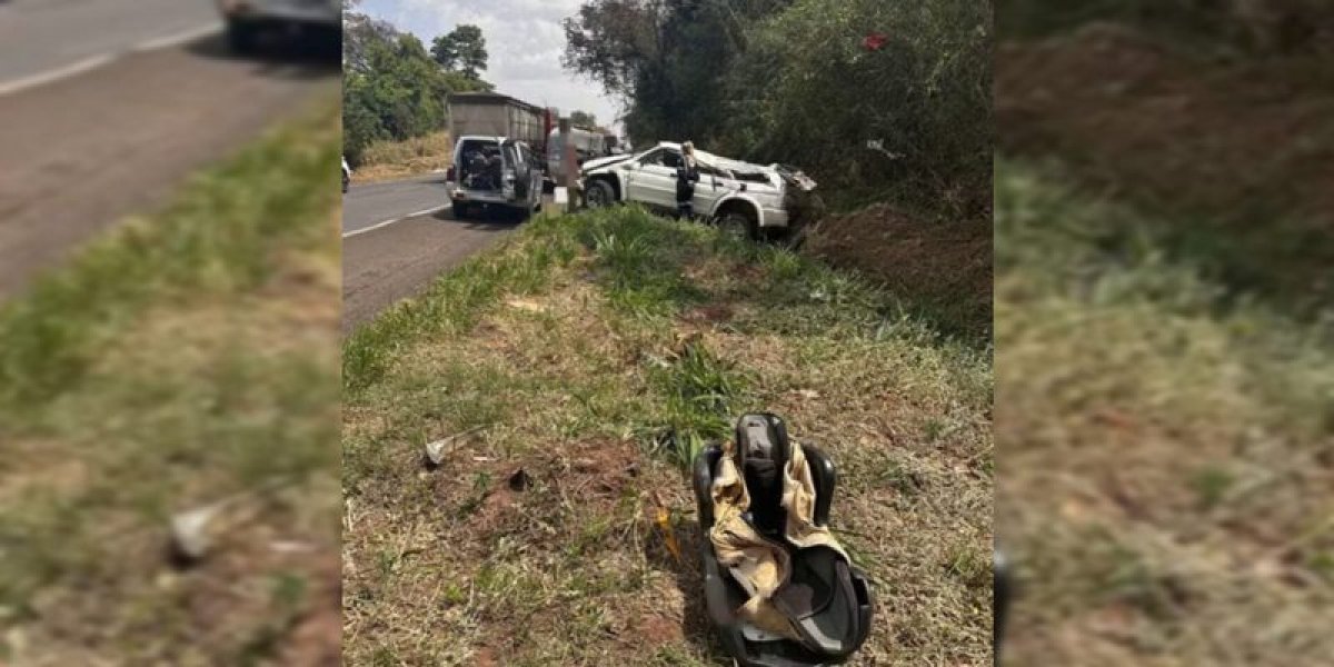 Criança de dois anos morre em acidente após cadeirinha ser ejetada do carro