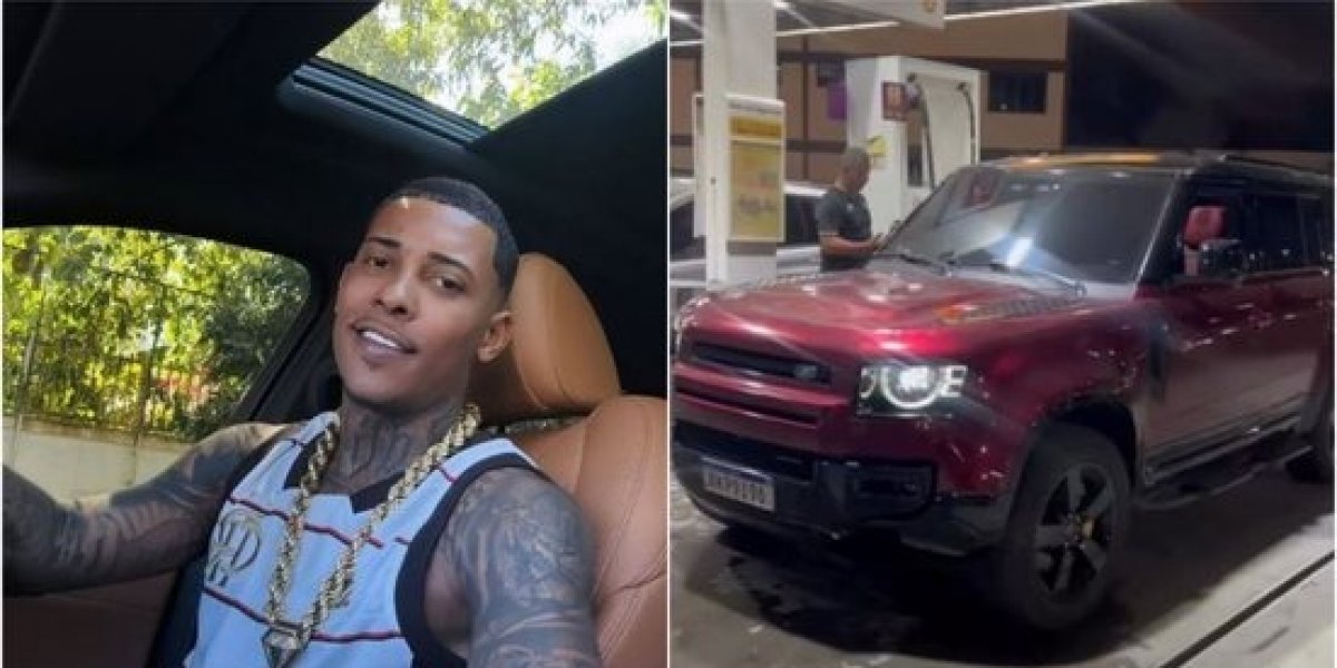 SUV Defender de MC Poze havia sido roubada, mas o veículo foi recuperado poucas horas após o assalto