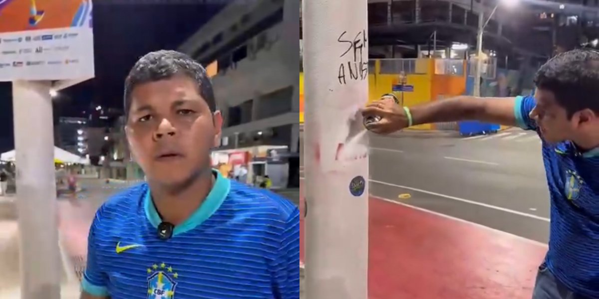 Deputado Diego Castro reage a pichações em ato contra anistia: "Justiça precisa ser para todos"