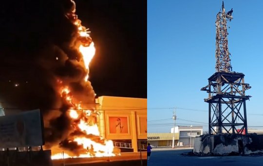 Estátua da Havan é incendiada em Petrolina; veja