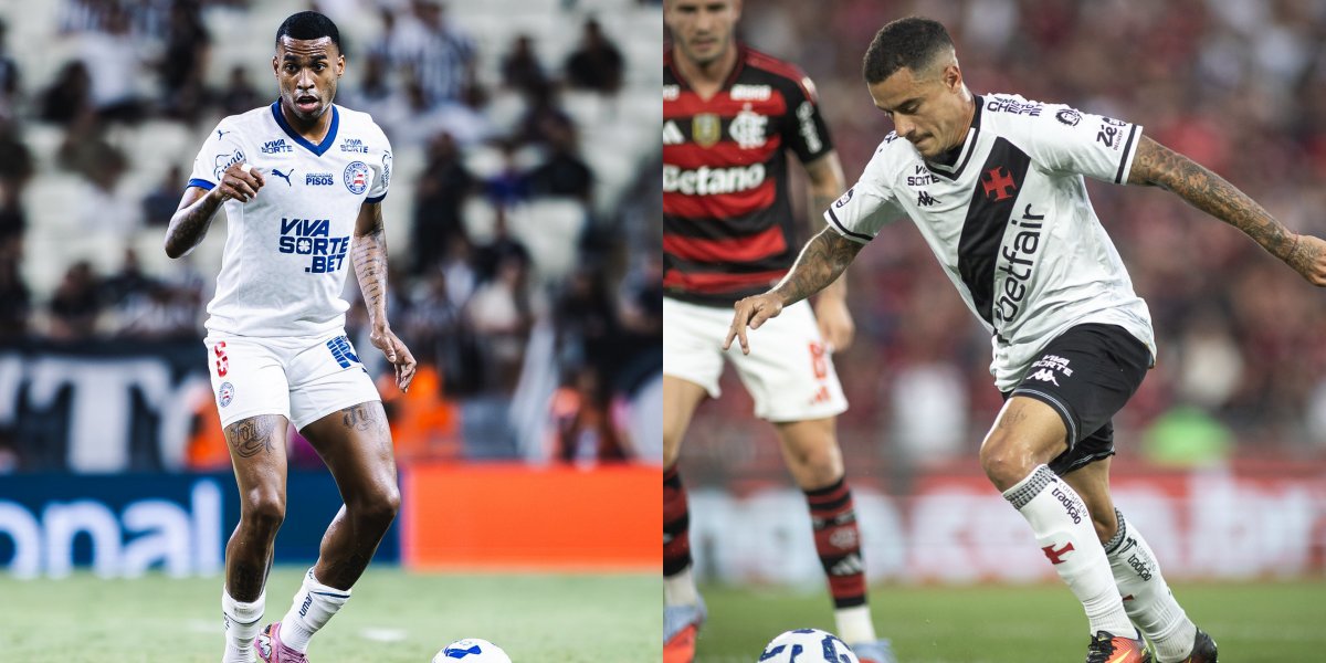 Vasco x Bahia: veja onde assistir, horário e prováveis escalações