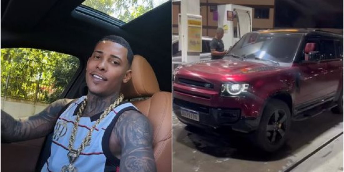 MC Poze e carro que havia sido roubado