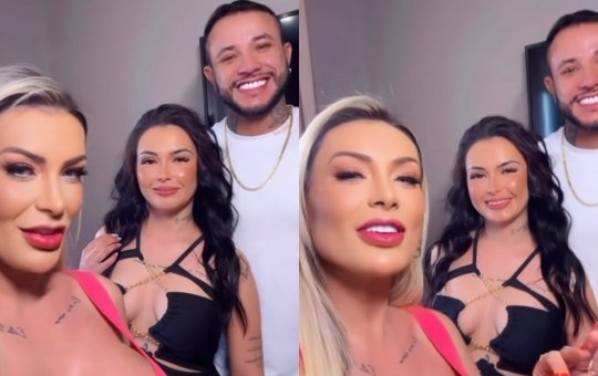 Andressa Urach grava vídeo +18 com a própria irmã: 'A morena e a loira'