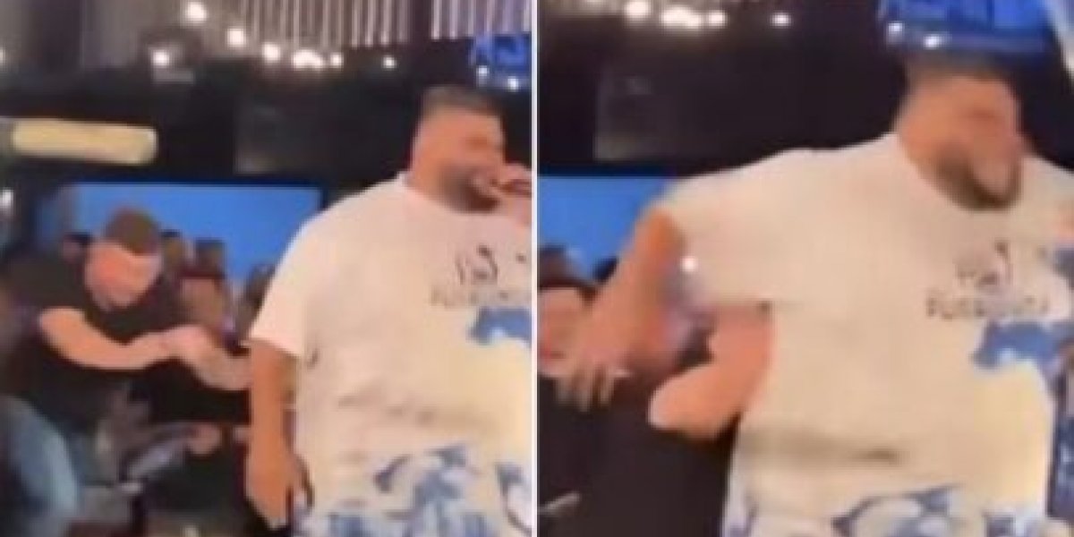 Cantor é empurrado de palco durante show e caso para na Polícia