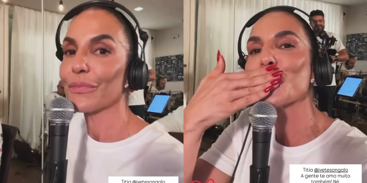 Ivete no momento do vídeo