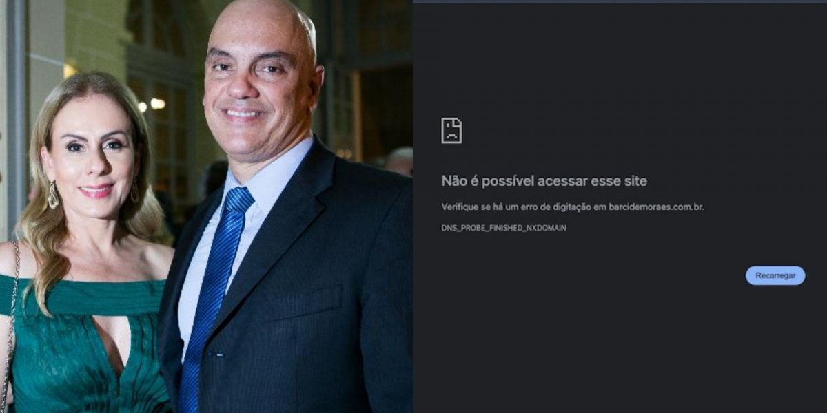Punidos pela lei Magnitsky, site do escritório da família de Moraes sai do ar