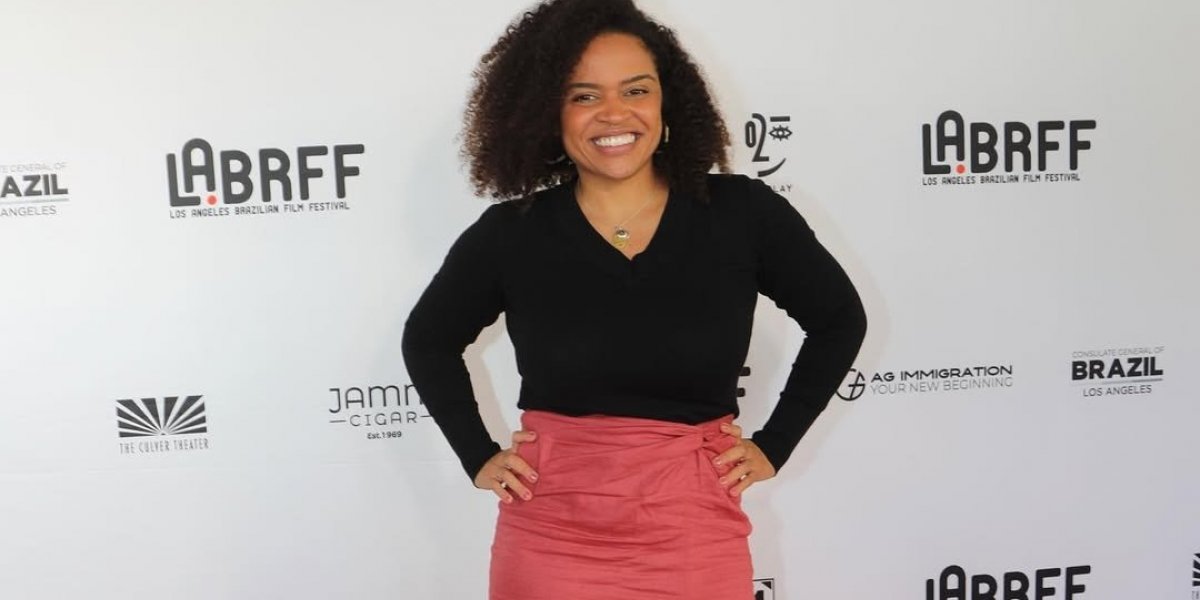 Bárbara em apresentação de um curta autoral