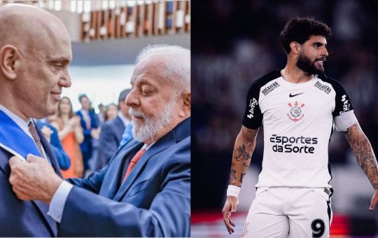 Alexandre de Moraes brinca com Lula sobre jogador do Corinthians: 'E o Yuri Alberto, hein?'