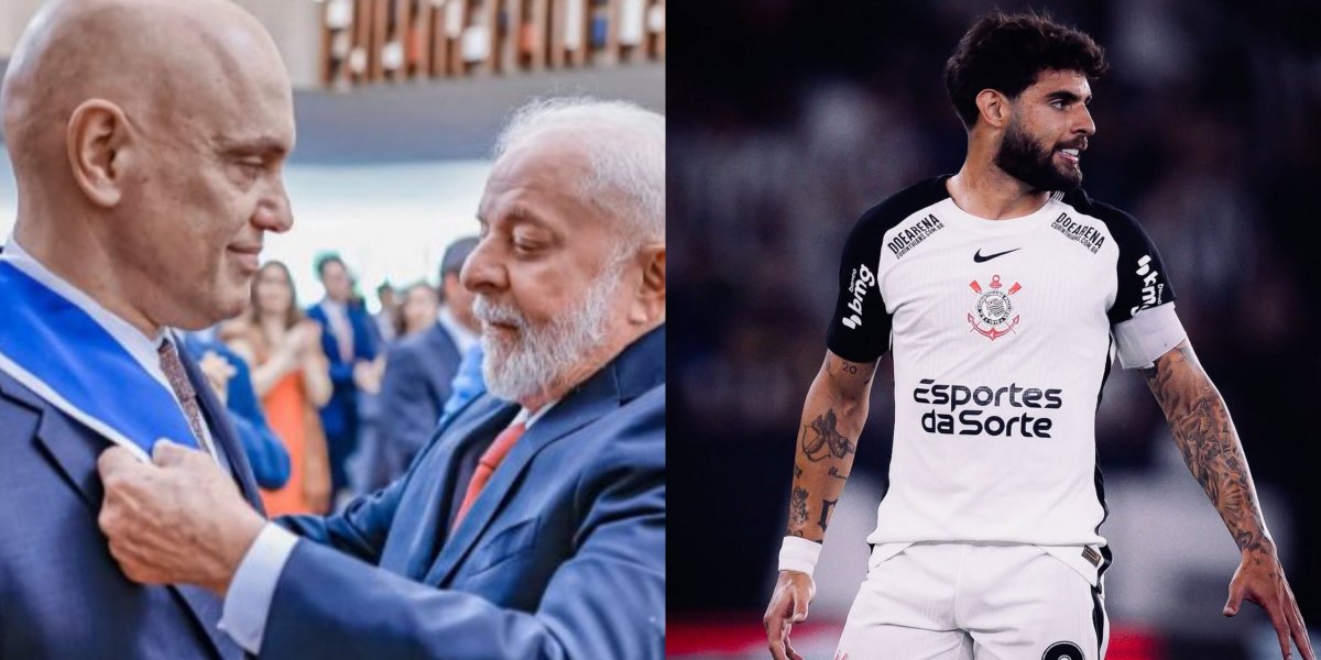 Alexandre de Moraes e presidente Lula / Yuri Alberto pelo Corinthians