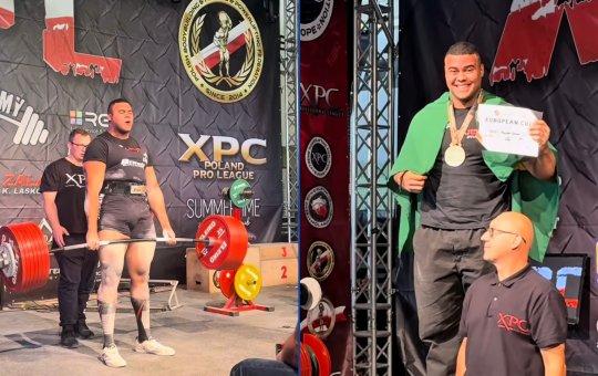 Em torneio na Polônia, brasileiro bate recorde no levantamento de peso e é campeão