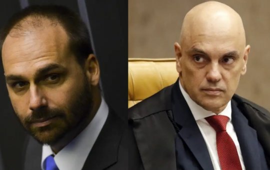 Moraes determina que PGR se manifeste sobre pedido de prisão de Eduardo Bolsonaro