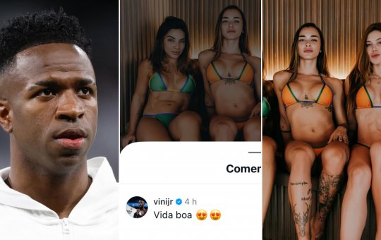 Vini Jr comenta em foto de Virginia com amigas e agita internet; veja