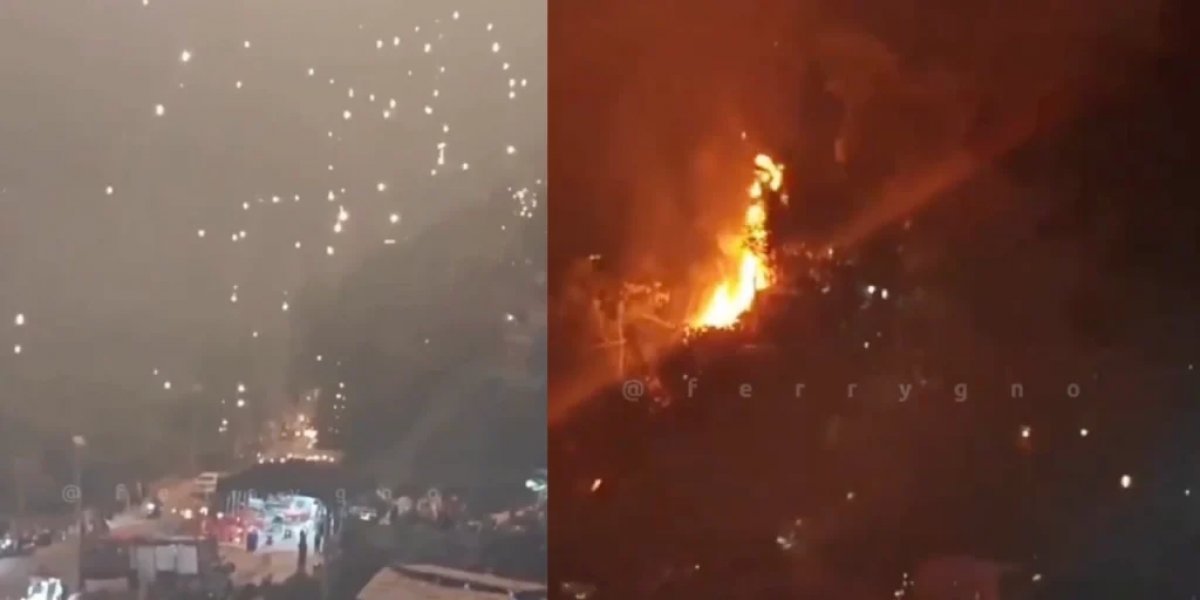 Show de drones na China falha e acaba em pânico entre o público