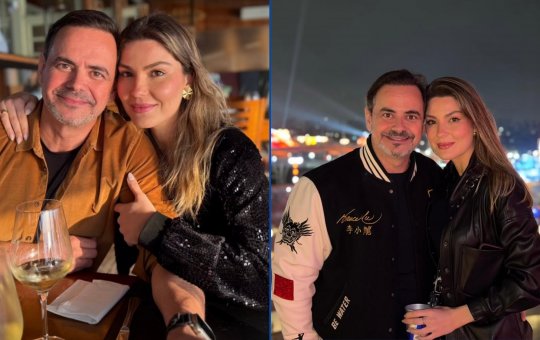 Ex-Pânico na Band assume relacionamento com mulher 17 anos mais nova