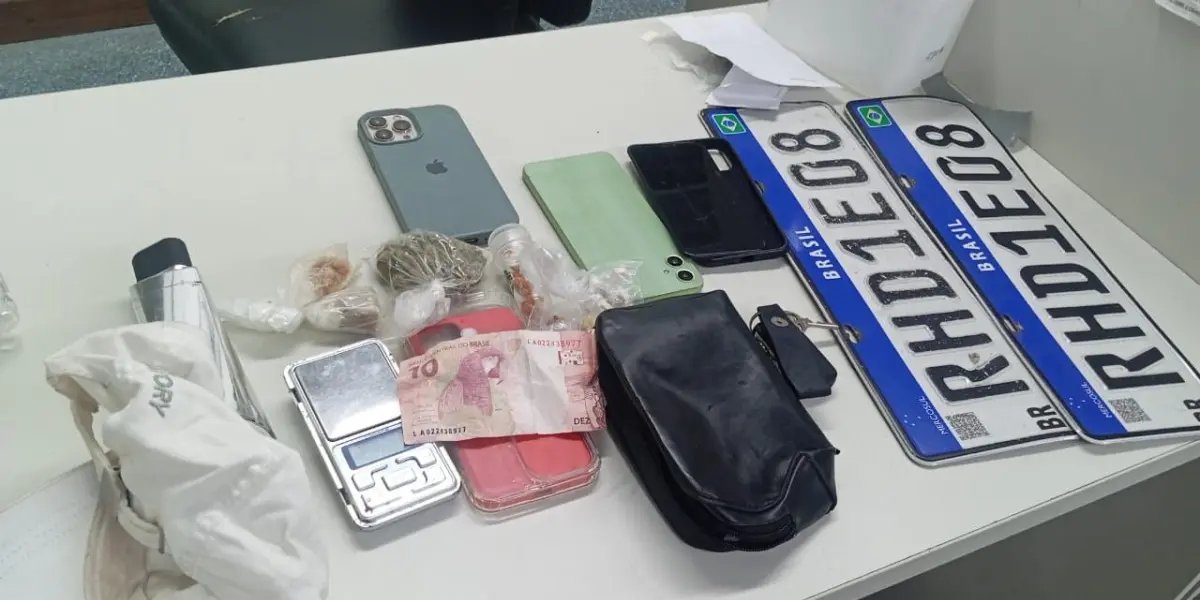 Itens apreendidos pela Polícia