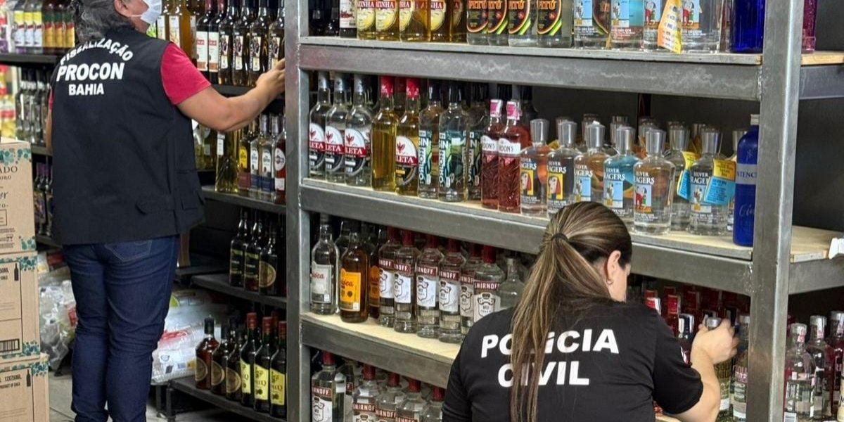 Operação apreende bebidas impróprias para consumo em diversos bairros de Salvador