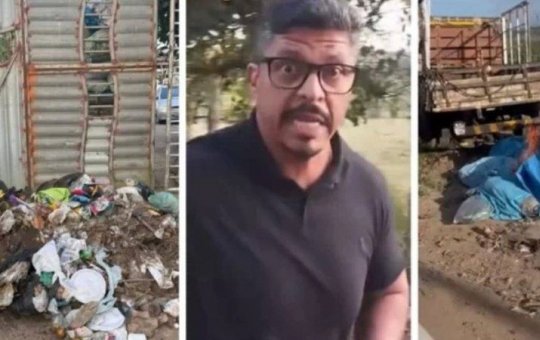 Revoltado, prefeito de cidade baiana devolve lixo a morador que jogou em local irregular: "Vá jogar na casa da desgraç*"