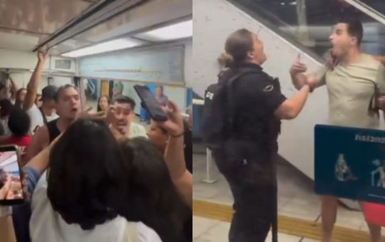 Homens insultam passageiras ao serem retirados de vagão feminino do metrô