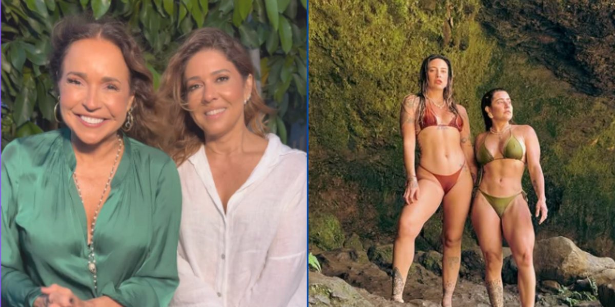 Daniela Mercury e sua esposa saíram em solidariedade à Lauana Prado e sua noiva