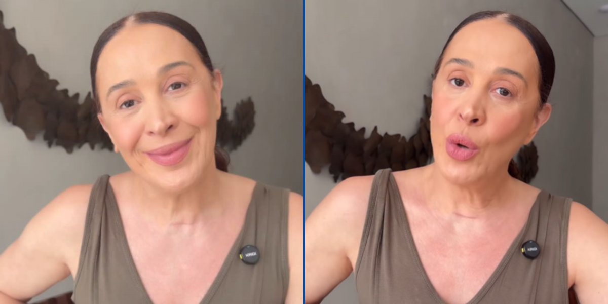 A atriz Claudia Raia falou sobre sua lesão em vídeo publicado nas redes sociais