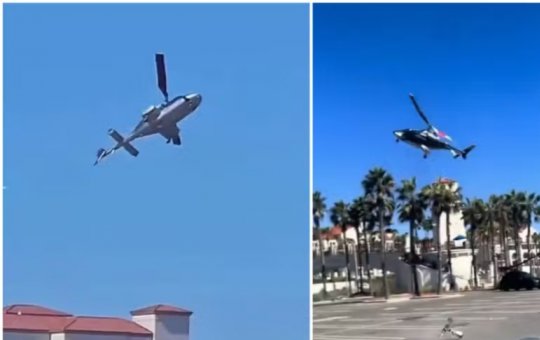 Acidente com helicóptero em praia da Califórnia deixa feridos e causa destruição