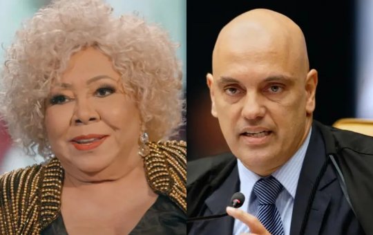 Alcione homenageia Alexandre de Moraes durante show em Brasília: “Ele é amado”