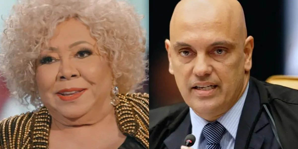 Alcione homenageia Alexandre de Moraes durante show em Brasília: “Ele é amado”