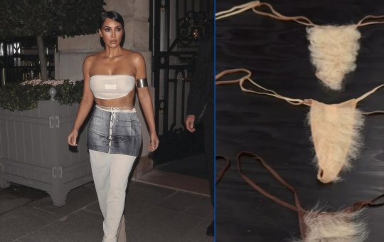Kim Kardashian lança linha de roupas íntimas que simulam pelos pubianos e chegam a custar quase R$ 200