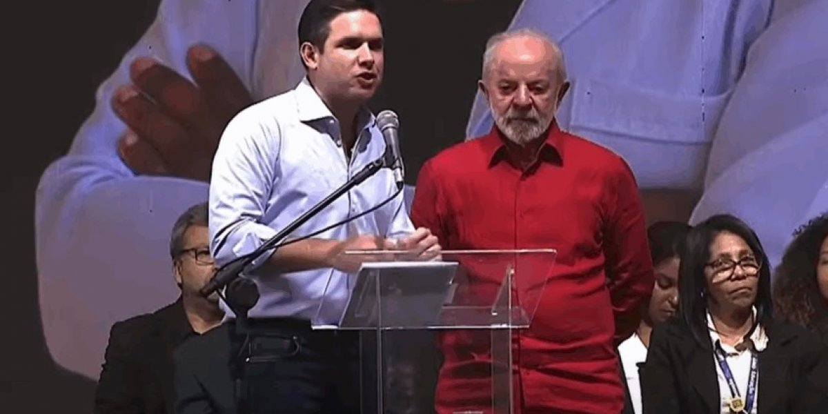 Hugo Motta é alvo de vaias e protestos contra anistia em evento com Lula no Rio