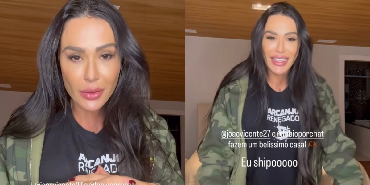 Gracyanne no momento do vídeo