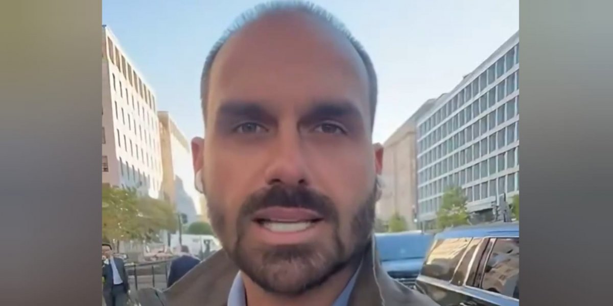 Eduardo Bolsonaro ironiza chanceler brasileiro após reunião nos EUA: 'Não conseguiu nada'