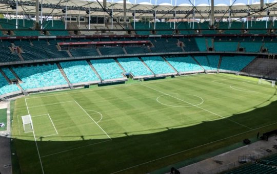 Novo gramado da Arena Fonte Nova será estreado por Bahia e Grêmio neste domingo