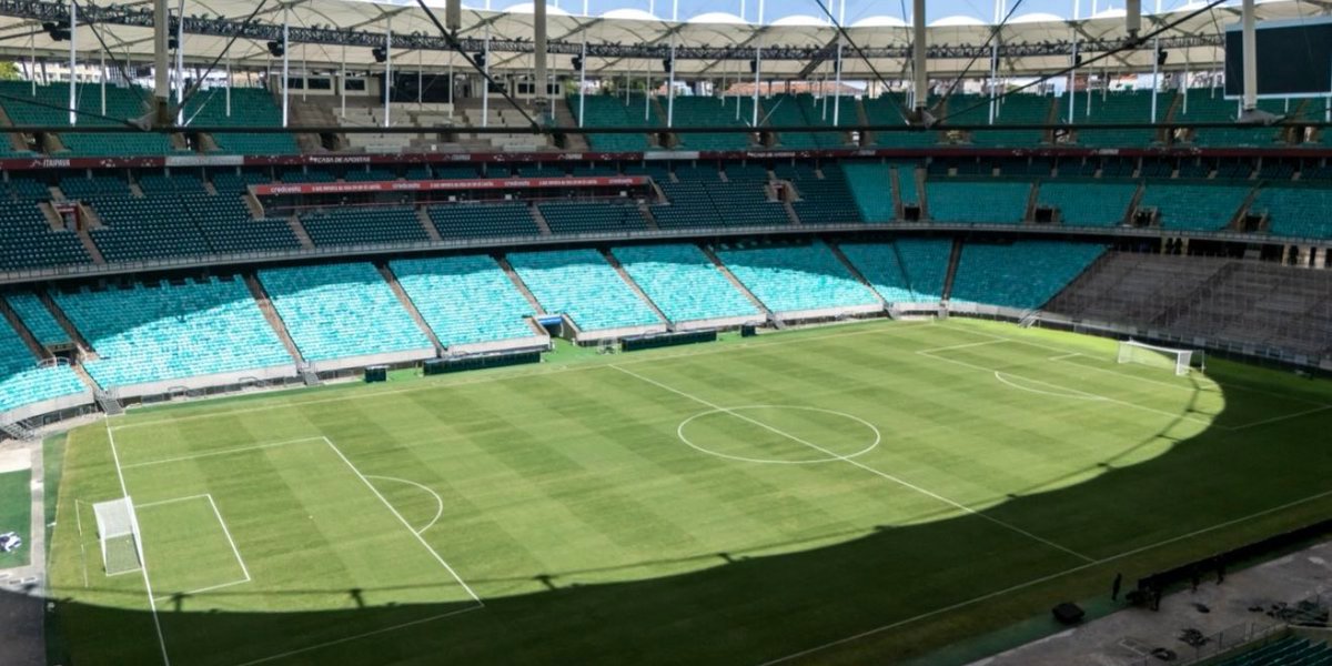 Novo gramado da Arena Fonte Nova será estreado por Bahia e Grêmio neste domingo