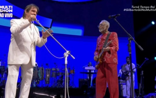 Em show em São Paulo, Gilberto Gil se emociona ao homenagear Preta Gil e canta com Roberto Carlos