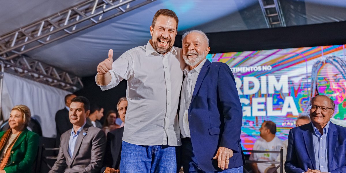 Deputado Federal, Guilherme Boulos e o Presidente da República, Luiz Inácio Lula da Silva