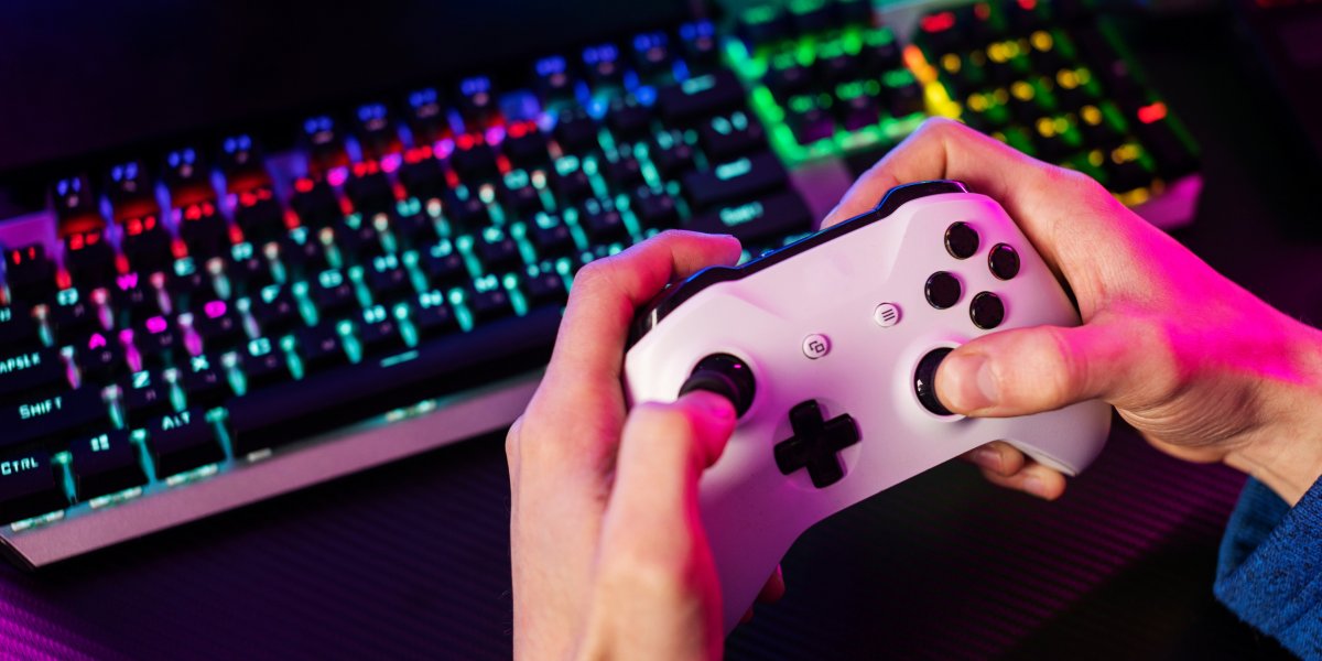 Imagem ilustrativa de um controle de videogame
