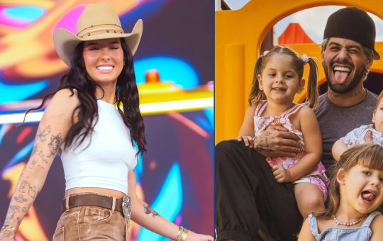 Madrasta? Ana Castela entrega presentes para filhos de Zé Felipe