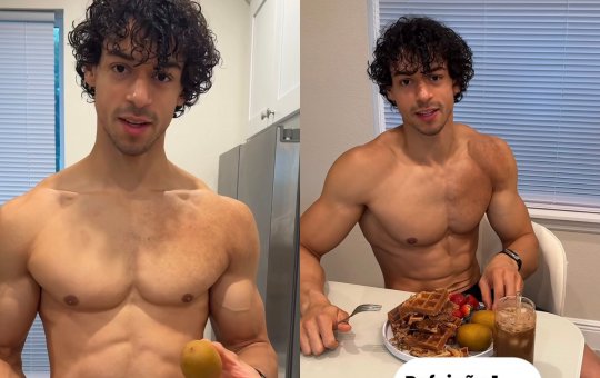 Filho de Xanddy e Carla Perez exibe dieta para campeonato de fisiculturismo