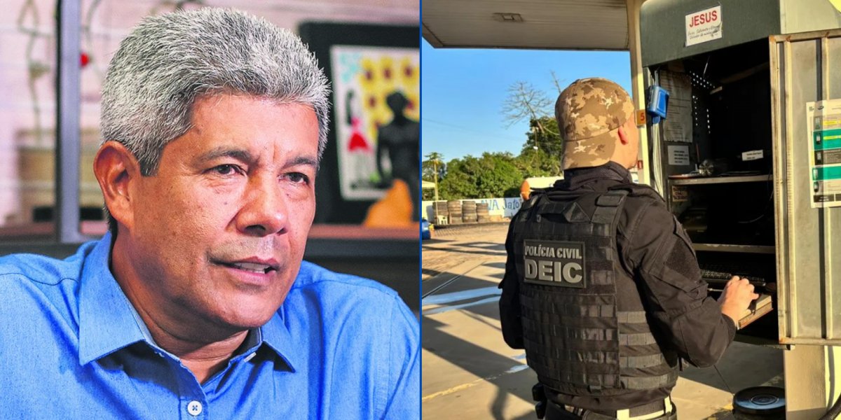 Jerônimo Rodrigues, governador da Bahia, e um agente da Polícia Civil