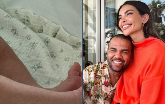 Joana Sanz posta primeira foto do filho com Daniel Alves após seu nascimento