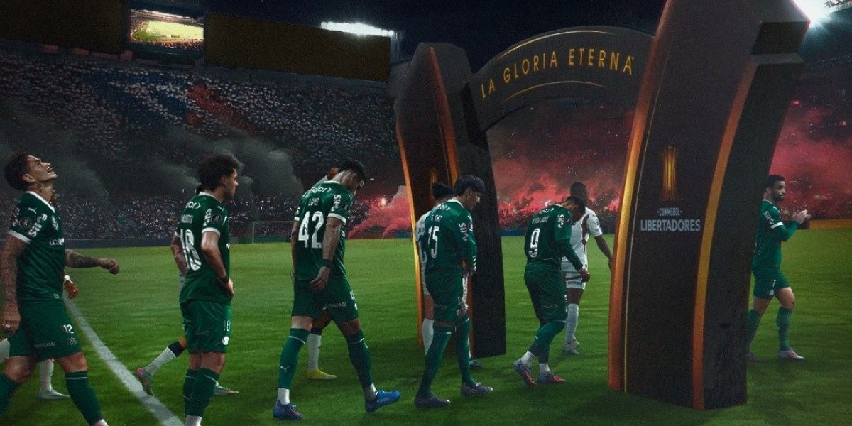 Arte do Palmeiras para o confronto contra a LDU