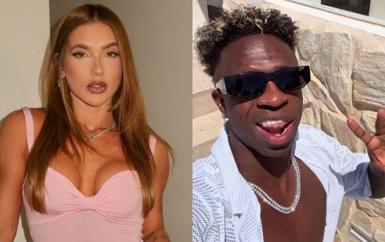Virginia posta primeira foto com Vini Jr.; craque chama atenção ao esconder o rosto