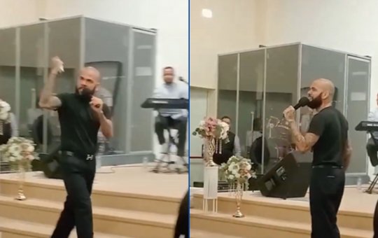 Daniel Alves é visto pregando em igreja evangélica na Espanha: 'Fiz pacto com Deus'