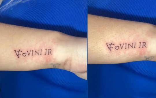 Fã de Virgínia tatua nome de influenciadora e de Vini Jr.